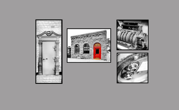 Bank Office Custom Collage (Example: Not for sale)