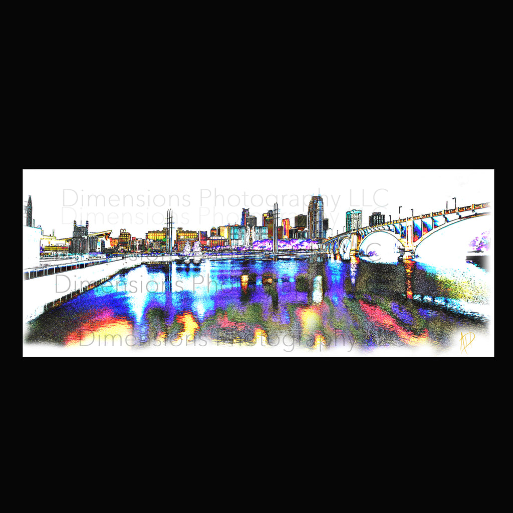 Minneapolis Skyline Kaleidoscope